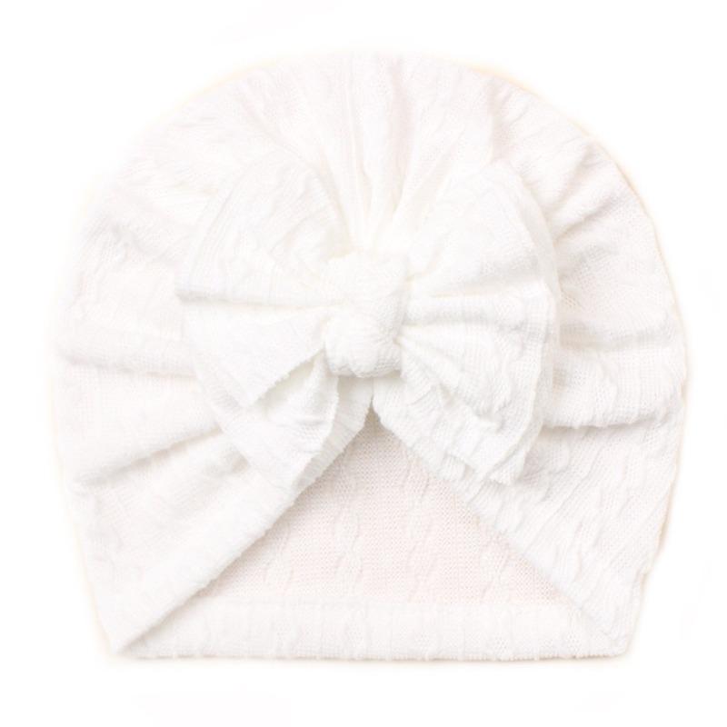 New Baby Jacquard Hat, Cute Boneless Fetal Hat for Infants and Toddlers, Cute Bow Hat for Children