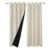 1/2 Pcs Thick Heavy Curtains Cold Protection Outdoor Thermal Curtain Eyelet Curtains