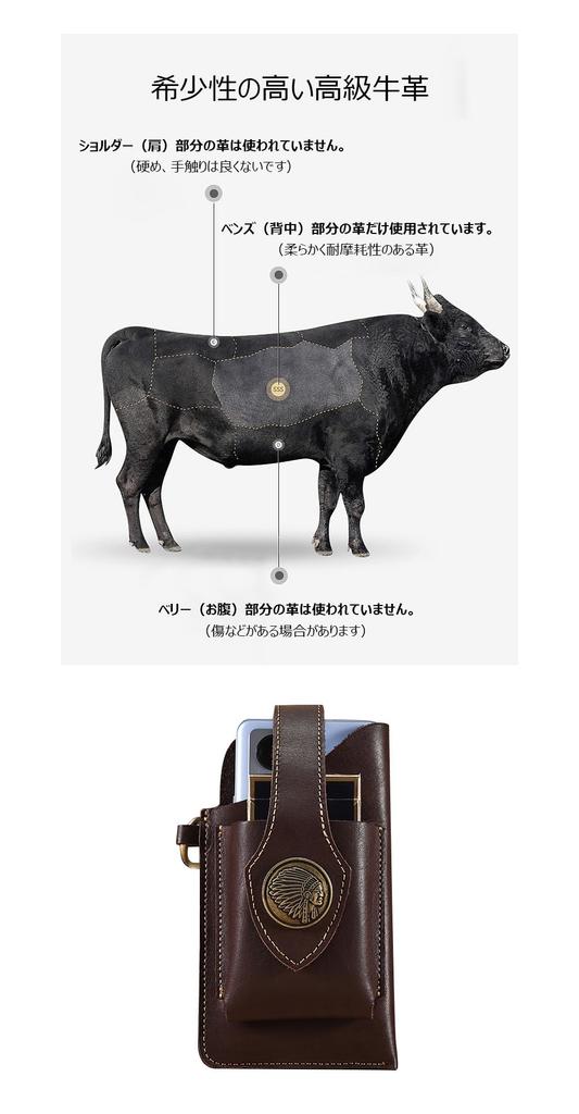 Whatna Natural Cowhide Leather Waist Pouch for Genuine Fits a Smartphone and Includes a Compact Design for Small Perfect for and Model 6620 Tanned