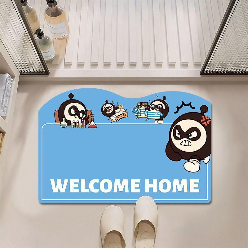 

Diatom Mud Floor Mat Bathroom Toilet Entrance Door Anti Slip Speed Moisture-wicking Floor Mat Durable Durable Useful 40 * 60cm