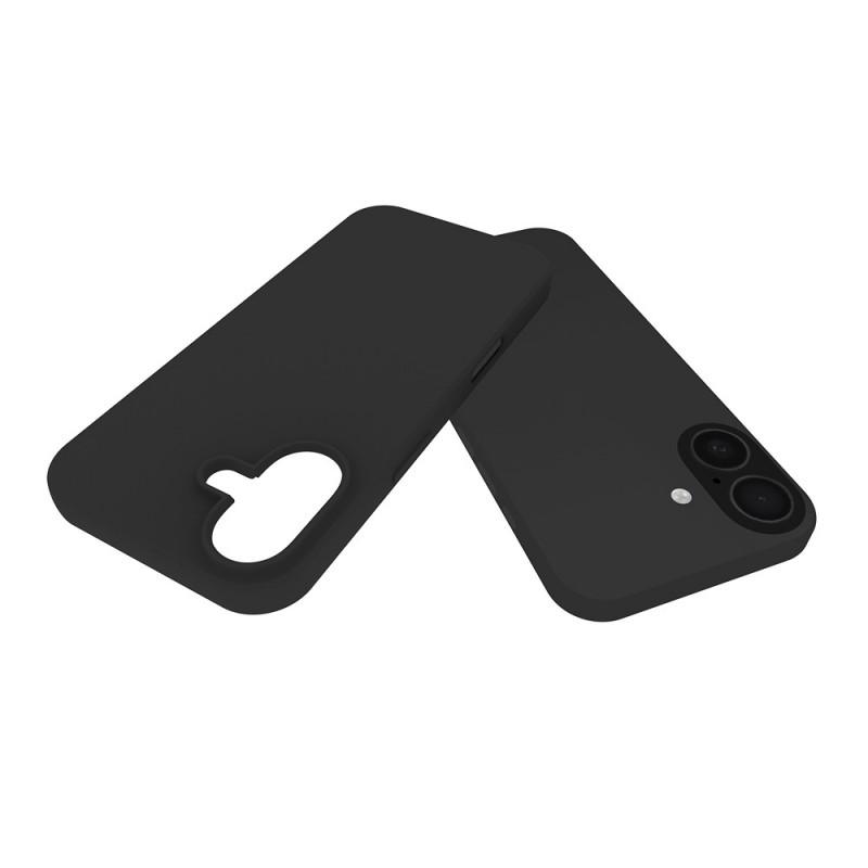 For iPhone 17 TPU Case WANLONFENG MS Series Matte Back Cover with Tempered Glass (Big Hole Lens)