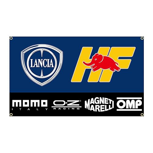 

Lancia Racing flags and banners, approx. 90cm x 60cm, perfect for decorating your room or garage! American goods and car racing