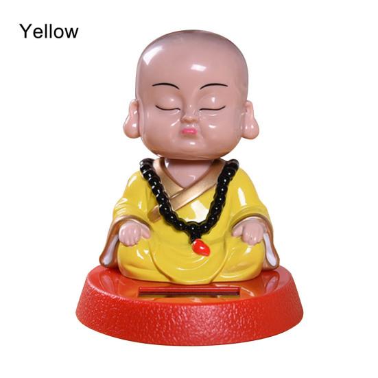 

Солнечная энергия флип лоскут горшок качели игрушка мультфильм фигурка монаха автомобиль орнамент декор жёлтый