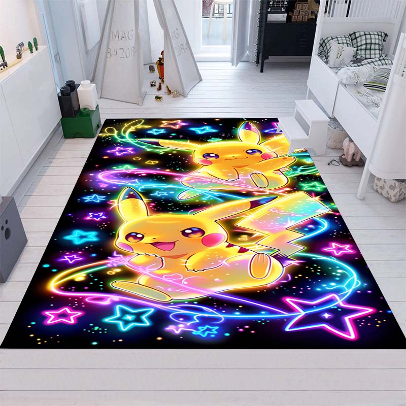 

3D cartoon Pokémon rug, suitable for bedrooms, living rooms, sofas, doormats, large-size non-slip rug for children, and a great 60x90cm