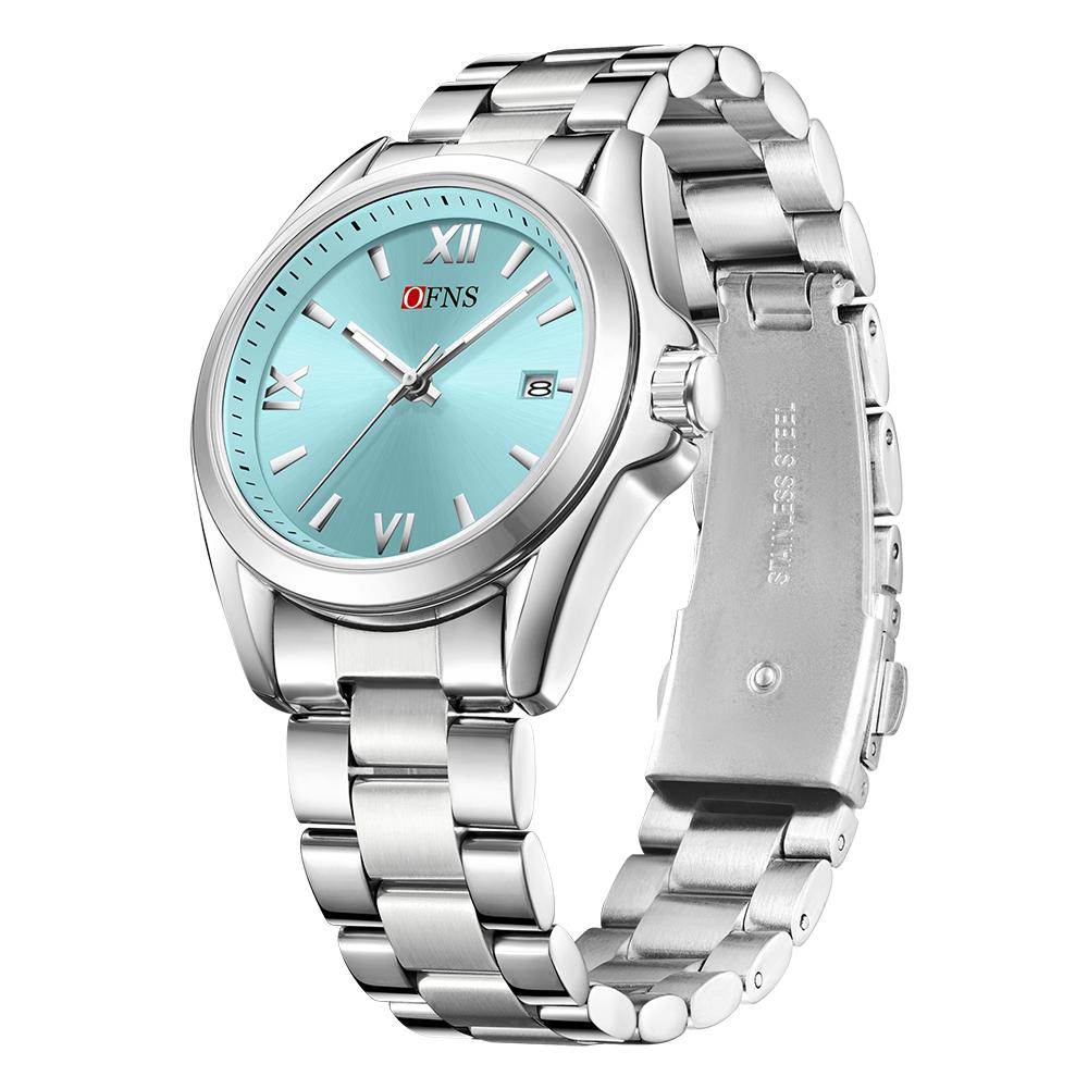 Famale Women Men Watches Luxury Fashion Ladies Quartz Watch 41mm Waterproof Stainless Steel Wristwatch Girlfriend Couple Gift
