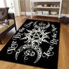 1pc Moon and Pentagram Sun Pattern Rug, Anti-skid Carpet, Suitable for Living Room Leisure Area Bedside Accessories Home Decor