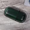 JOGUJOS Vegetable Tanned Leather Hand-sewn Glasses Case, Capsule Glasses Storage Case, Genuine Leather Sunglasses Case