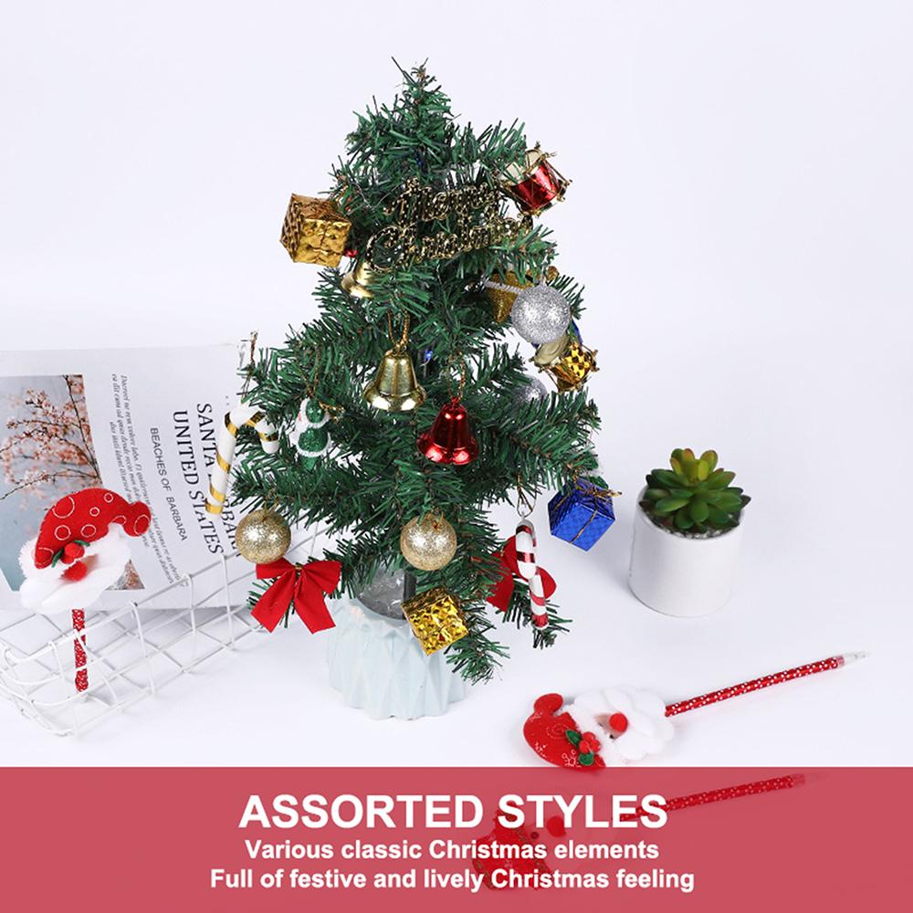 28Pieces DIY Christmas Ornaments Accessories Colorful Assorted Shatterproof Christmas Tree Decorations Set with Hanging Rope Festival PartyPendant