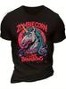 S & s Zombieicorn T-Shirt - Schwarz Spooky Regenbogen Zombie Grafik T-Shirt, Weiche Baumwolle
