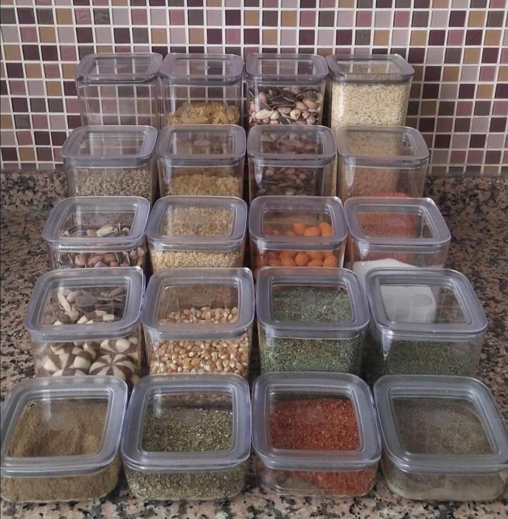 Buy 6 Pcs Sude Kitchen Food Storage Box Organizer Container Set