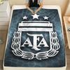 1PC Argentina national FC Print Flannel Blanket, High quality Comfortable for All Seasons, Home Decor, Warmth and Comfort, Perfect for Christmas Gifts