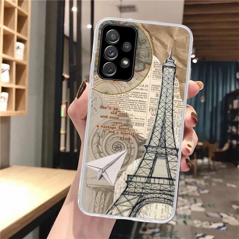 World Map Travel Plans Soft Phone Case For Samsung Galaxy A16 A26 A36 A56 A15 A14 A13 A55 A54 A53 A35 A34 A33 A25 A24 A23 A05S A