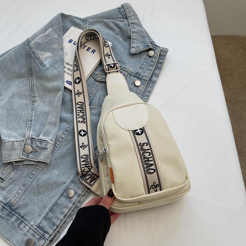 Women's Chest Bag Solid Color Shoulder Crossbody Bag