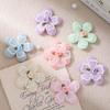 5Pcs 6cm Simulated Silk Flower Artificial Flower Head Home Room Decoration DIY Wedding Decor Child Ornament Girl Hair Accessori