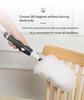 Electric Spin Duster with Bendable Feather Brush, 180-Degree Rotation for Cross-Border Cleaning