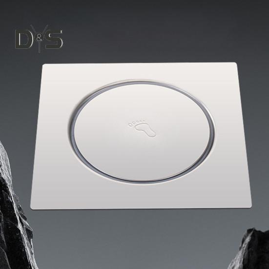 Bodenablaufabdeckung aus Edelstahl, präzise Dichtungsstruktur blockiert Gerüche und Insekten, Fußpedalschalter, Abflussabdeckung