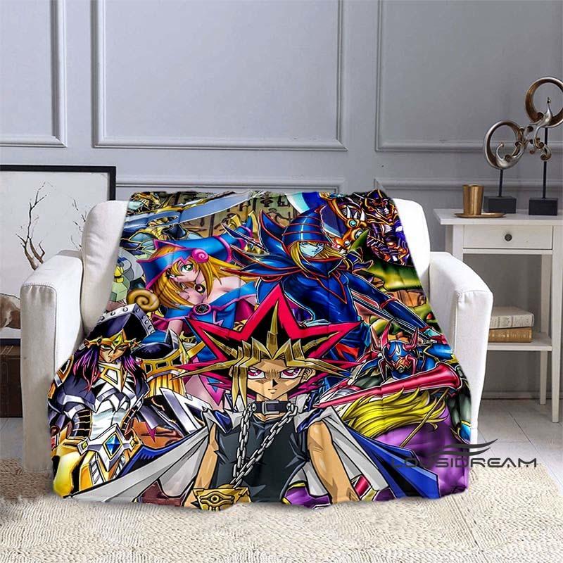 YuGiOh Anime  Cartoon Blanket  Ideal for Home Bedroom Sofa Office Hiking and Napping A Perfect Holiday Gift