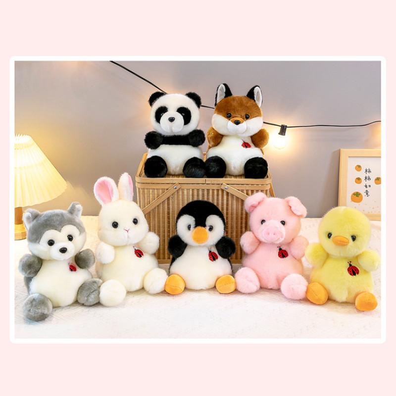 Fox Rabbit Panda Penguin Plush Toy Collection Filling Childrens Comfort Playtime
