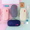 Korean Style Minimalist Double-Layer Pencil Case with Large Capacity & Custom Logo