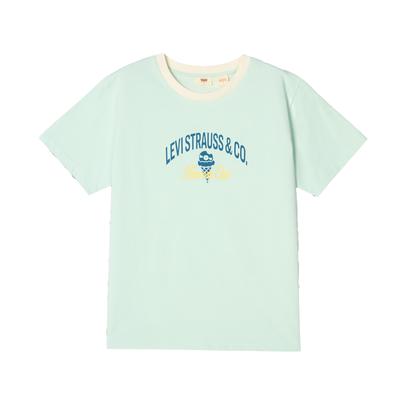 Levis Ice Cool Serie Entspanntes Bequemes Kurzarm-T-Shirt Damen Oberteile 006QB-0002