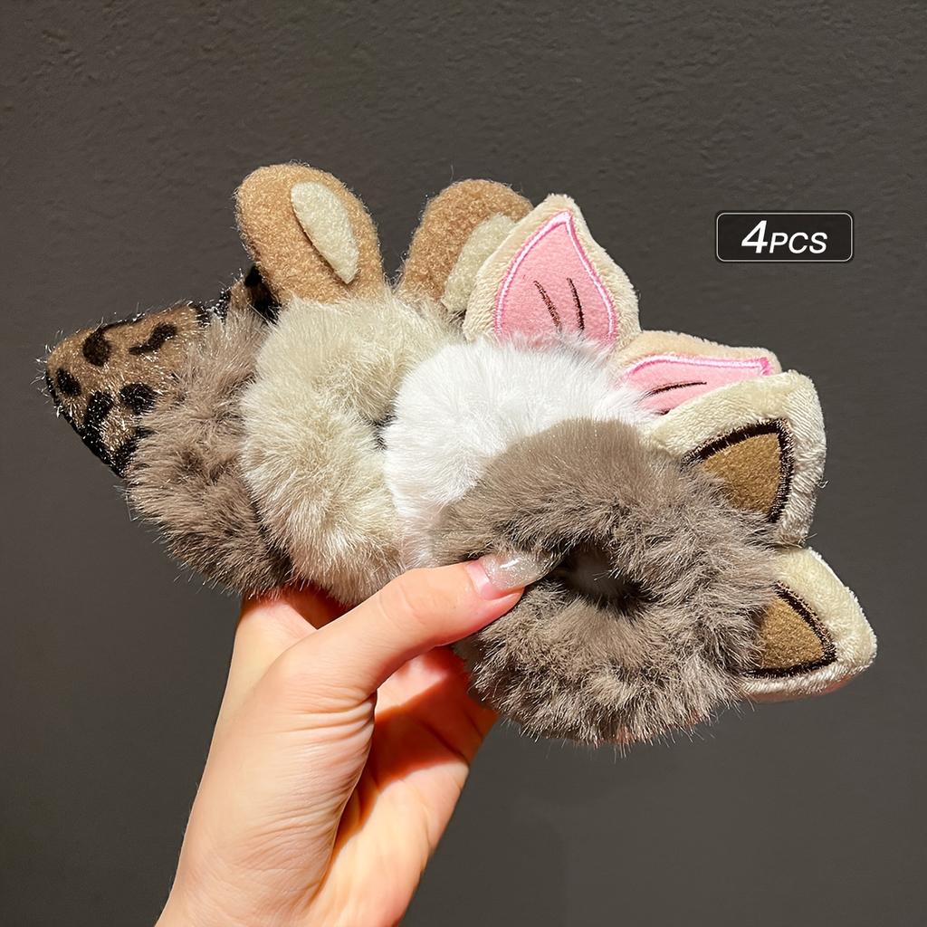 Women's Cute Cat Ear Plush Headband, Autumn and Winter Hair Accessories