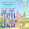 Kids' Three-Sided Soft Bristle Toothbrush for Thorough Cleaning