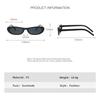 Retro Oval Frame Sunglasses Personalized Small Frame Trend Versatile Street Shooting Sun Glasses Female