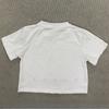 Spring and summer women's short round neck characteristic sexy exposed navel street T-shirt