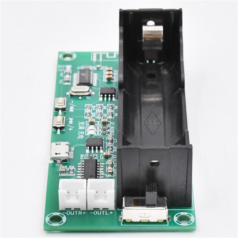 Bluetooth 5.0 Amplifier Board Lithium Battery Holder Dual Channel 2*3W&5W Stereo