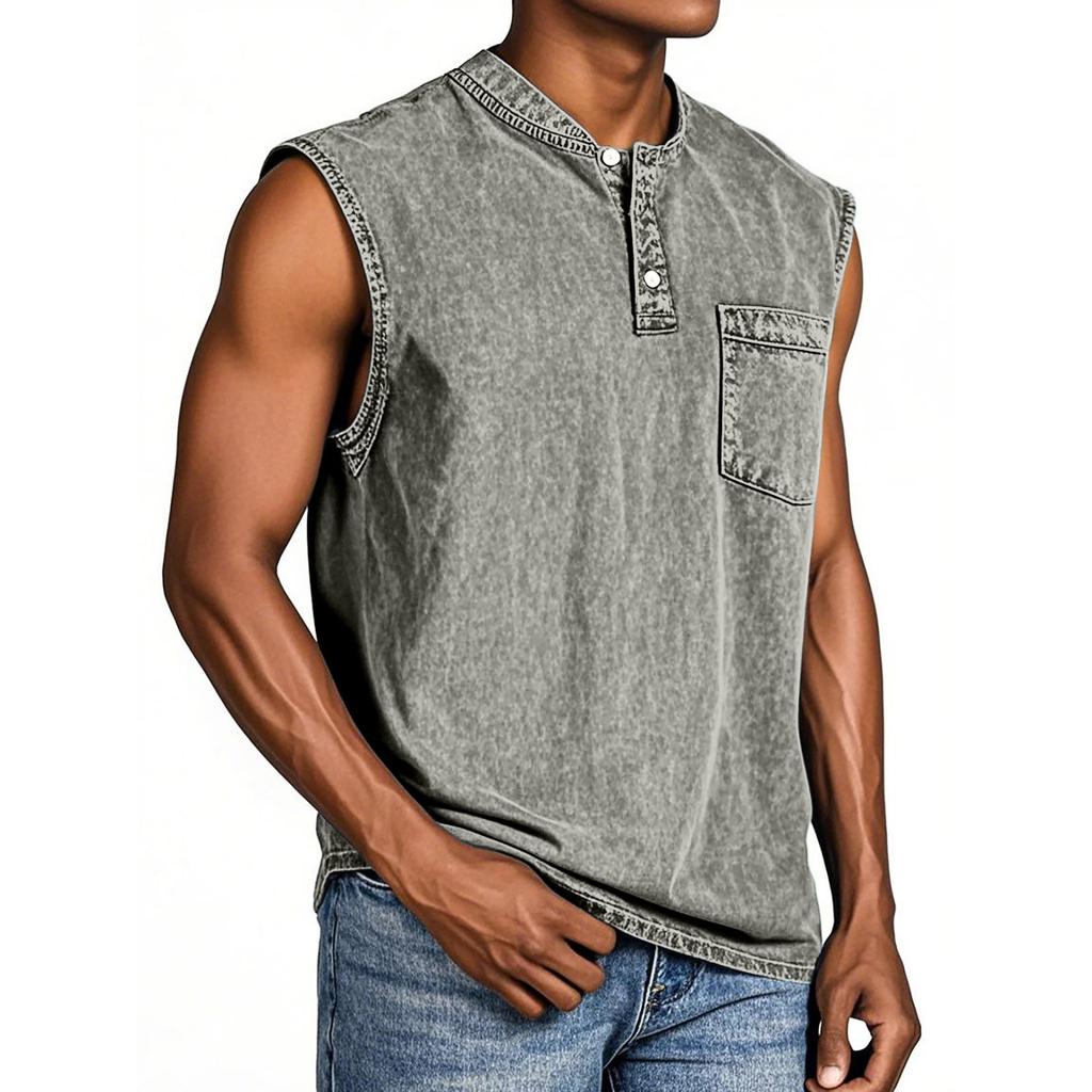 Camiseta sin mangas de verano para hombre, camiseta sin mangas transpirable informal de talla grande para Surf y playa, camiseta holgada con estampado, camiseta para hombre