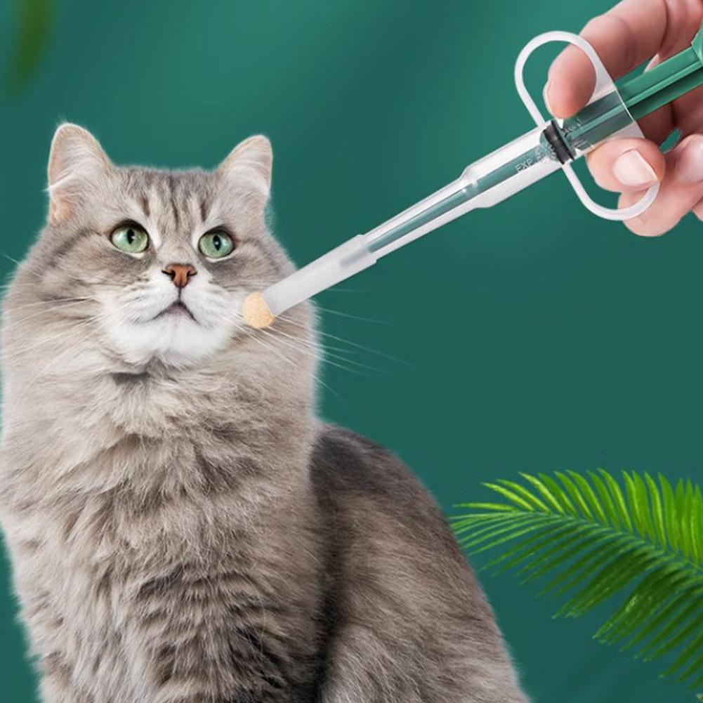 Pet Medicine Feeder Dispenser Cat Tablet Syringe Feeder Soft Tip Multi-Purpose Feeder Cat Pill Shooter Pet Pills Applicator