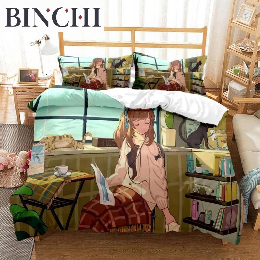 Fashionable Cartoon Printed Bedding Set Soft And Comfortable Customizable Comforter Bedding Sets Fashion Gift For Friends