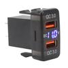 Dual USB Port  R Socket QC3.0 Fast   Charging Outlet Power Adapter for   Fortuner