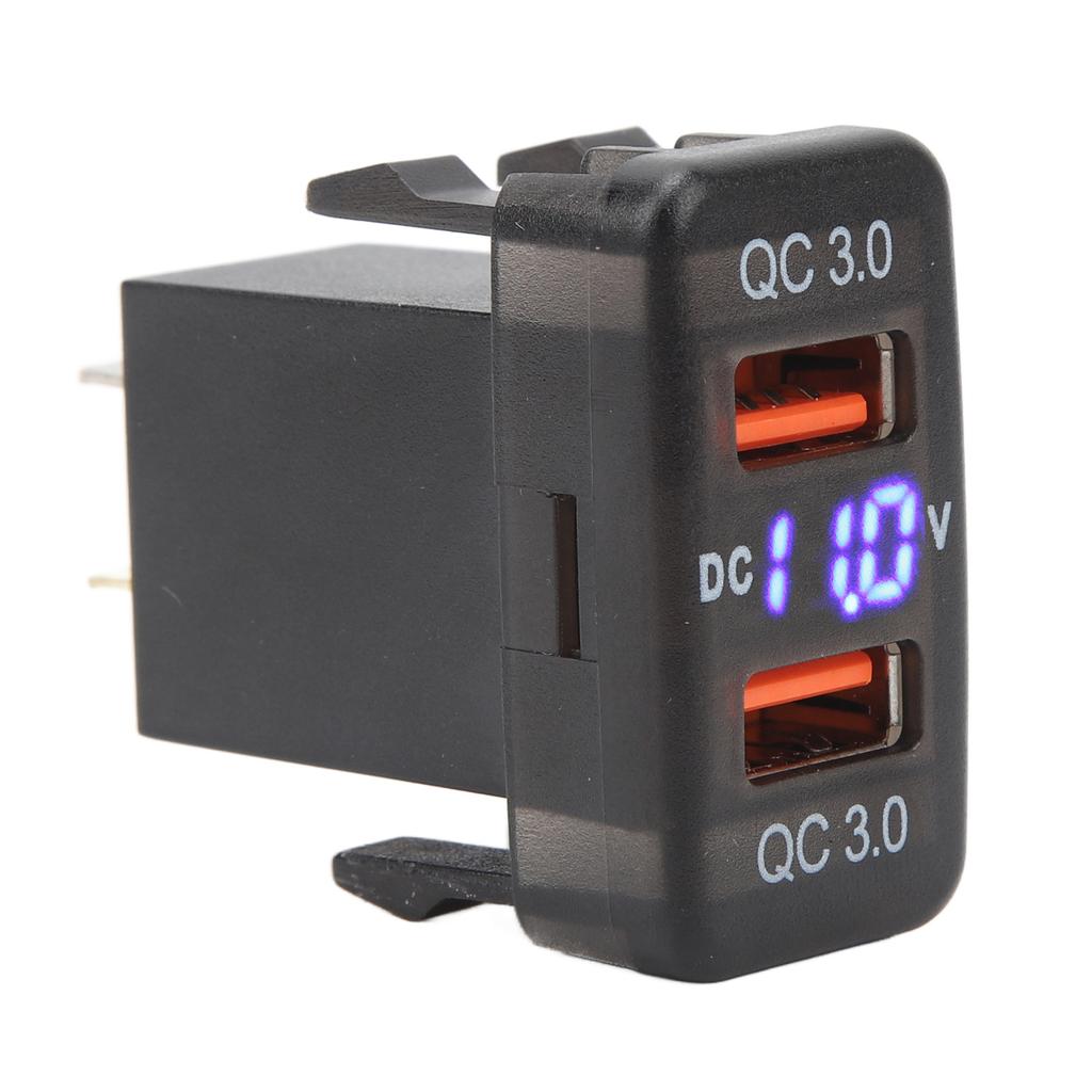 Dual USB Port  R Socket QC3.0 Fast   Charging Outlet Power Adapter for   Fortuner