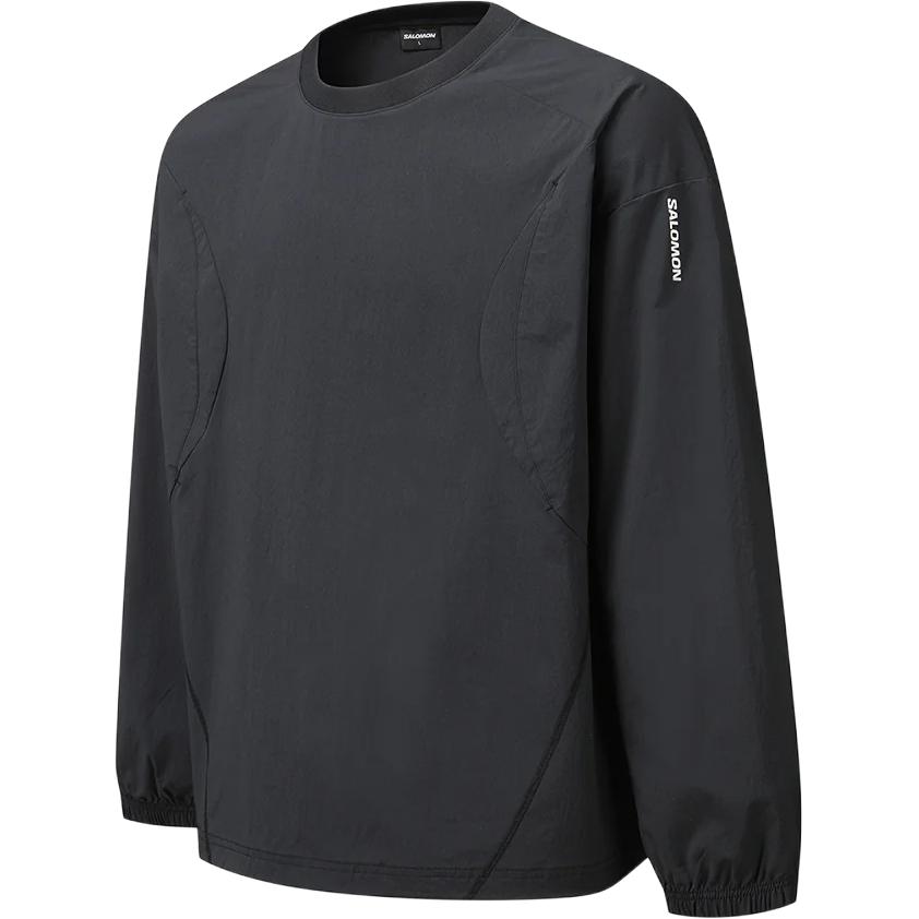 Salomon Slate Rock Korean Line Loose Fit Long Sleeve Sweatshirt Unisex sweatshirt Black C28029