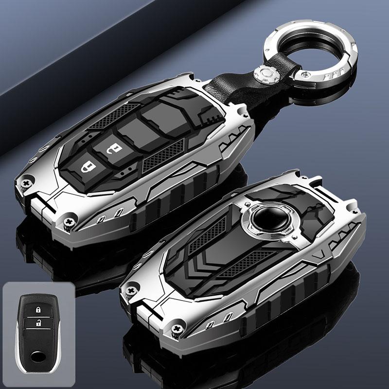 Zinc Alloy Car Key Case Cover For Toyota Land Cruiser 200 300 Prado Crown Tlk 200 Yaris Cross Hilux Innova Fortuner Camry 55