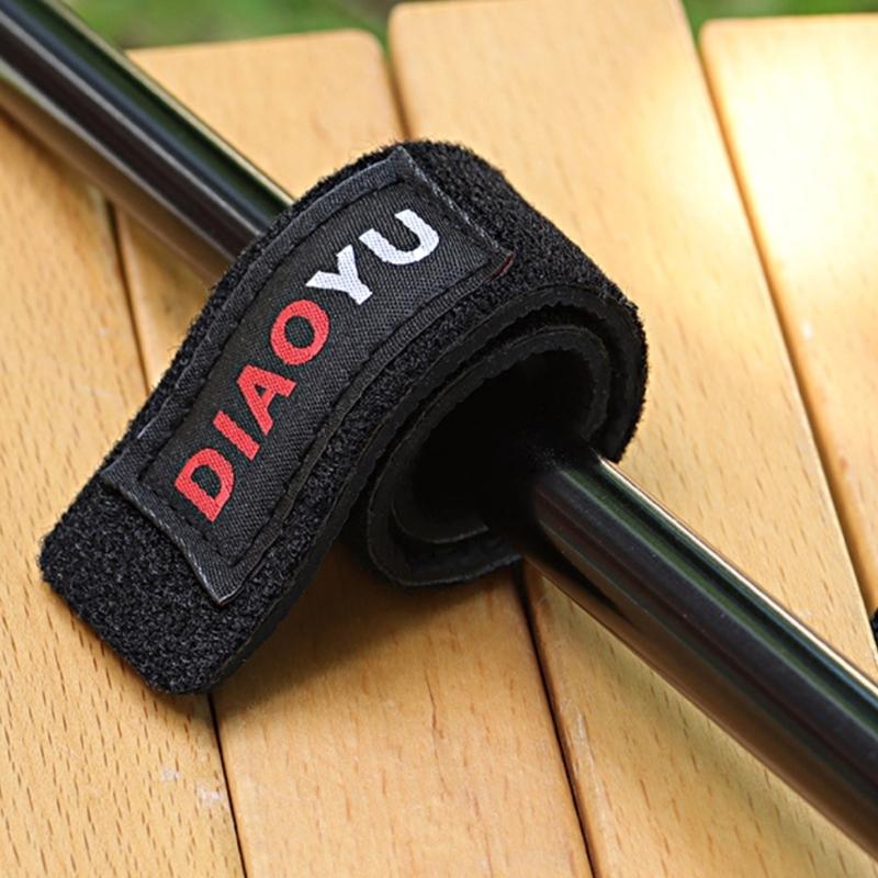 1/2Pcs Fishing Rod Tie Elastic Rod Holder Strap Outdoor Fishing Rod Belt Strap Elastic Fishing Tackle Tie Enduring