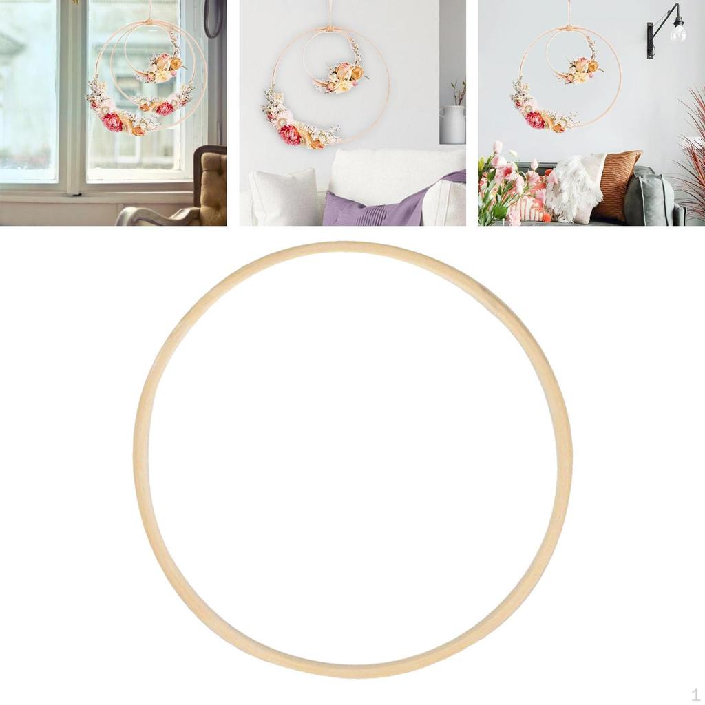 Bamboo Hoop Rings, Stitch Rings Round Embroidery for DIY Craft Sewing