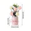 Exquisite Handmade Crocheted Pink Daisy Bouquet Braided Floral Arrangement Perfect Gift for Mother's Day Decor Home Decoration