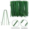 Agrafes de jardin en U, piquets de clôture robustes, piquets de gazon, piquets de paysage galvanisés pour maintenir les pelouses, clous de sol pour barrière