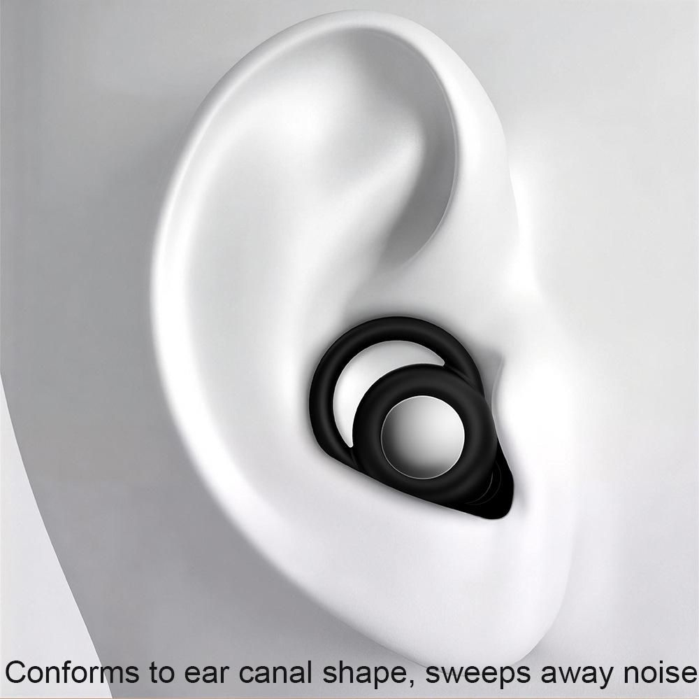 Soundproof Noise-Reduction Sleep Earplugs - Flexible, Comfortable, Washable, and Silent