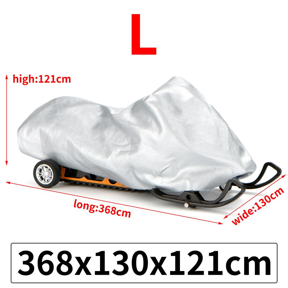 Winter Outdoor Silber Schneemobil Abdeckung Universal Wasserdicht Staubdicht Anti-UV Allzweck Anhänger Schlitten Abdeckung Motorrad Abdeckung