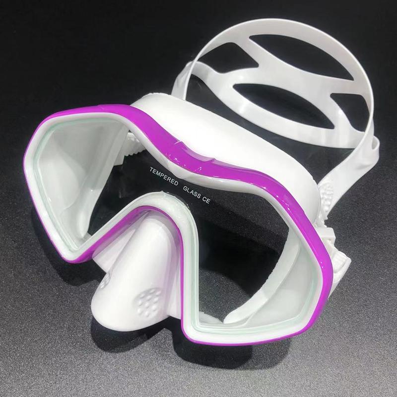 Schnorcheln Tauchmaske kostenlose Taucherbrille Silikonrock Panorama-Tauchmaske für Erwachsene Schwimmen Schnorcheln