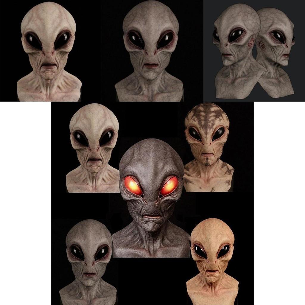 Halloween Alien Mask High-quality Latex Material For Realistic Look