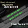 Compatible Door Sill Trim and Protective Anti-Stepping Stickers for Haval H6, M6, H9, Big Dog, First Love, and F7 - Glow-in-the-Dark Option Available.