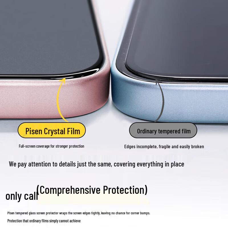 Pisen iPhone 15/16 HD Tempered Glass Screen Protector