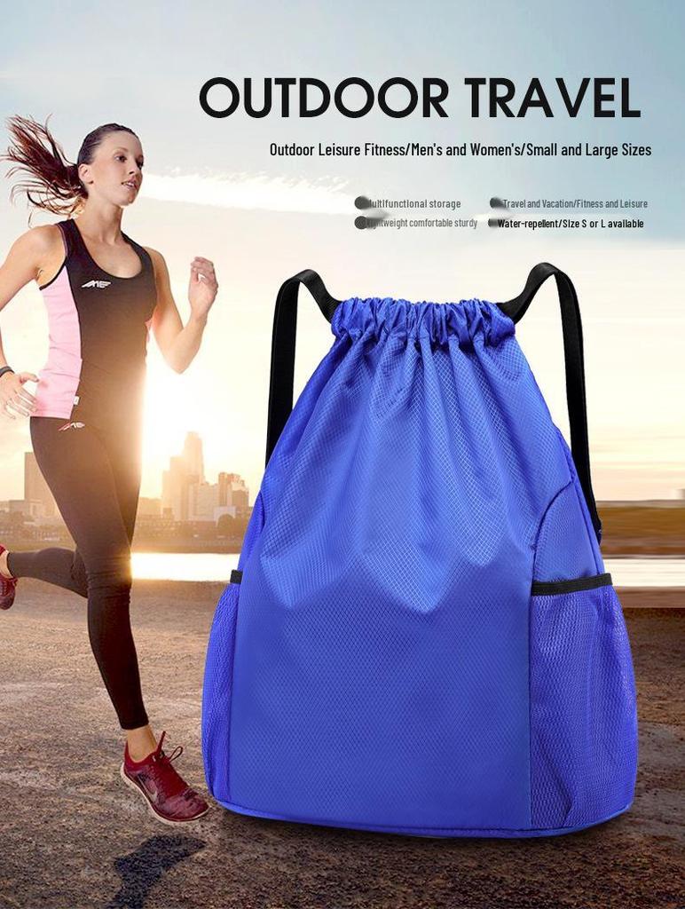 Unisex Travel & Gym Drawstring Backpack - Large Capacity, Simple Design (2020)