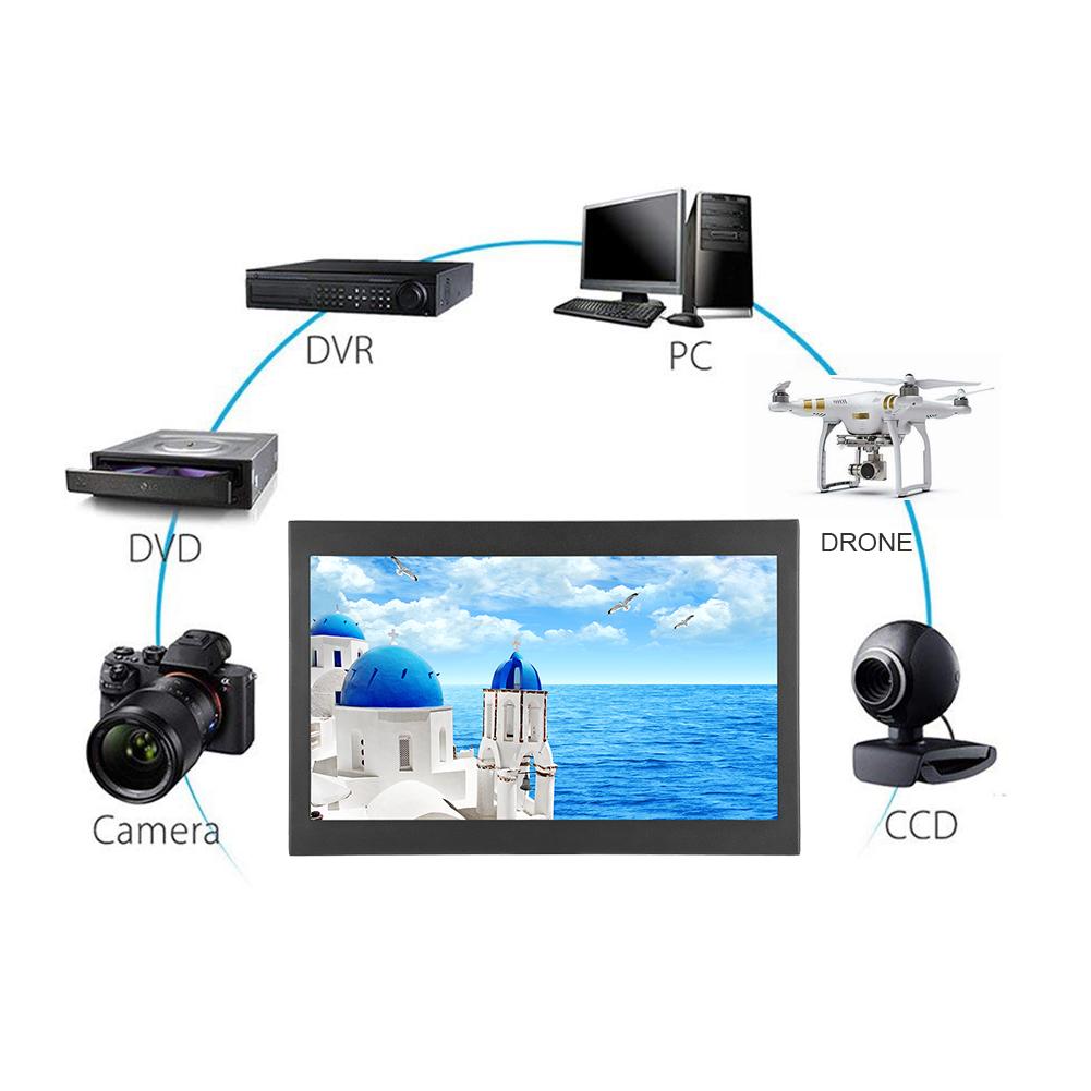 13.3 Inch Capacitive Multi Touch Screen Full HD 16:9 Widescreen Embedded Industrial Monitor Full