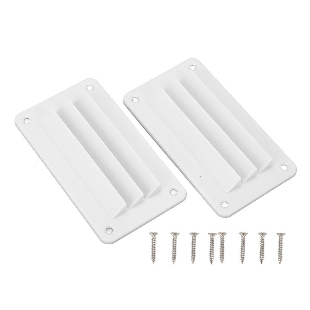 

2pcs Set Louvered Vents RV Air Vent Louver White Ventilation Outlet Grille RV Application білий