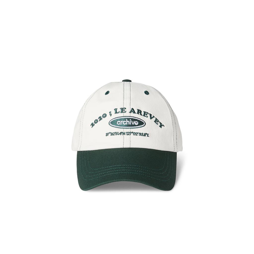 Leualeubei Archive Ballcap Ivory/Deepgreen